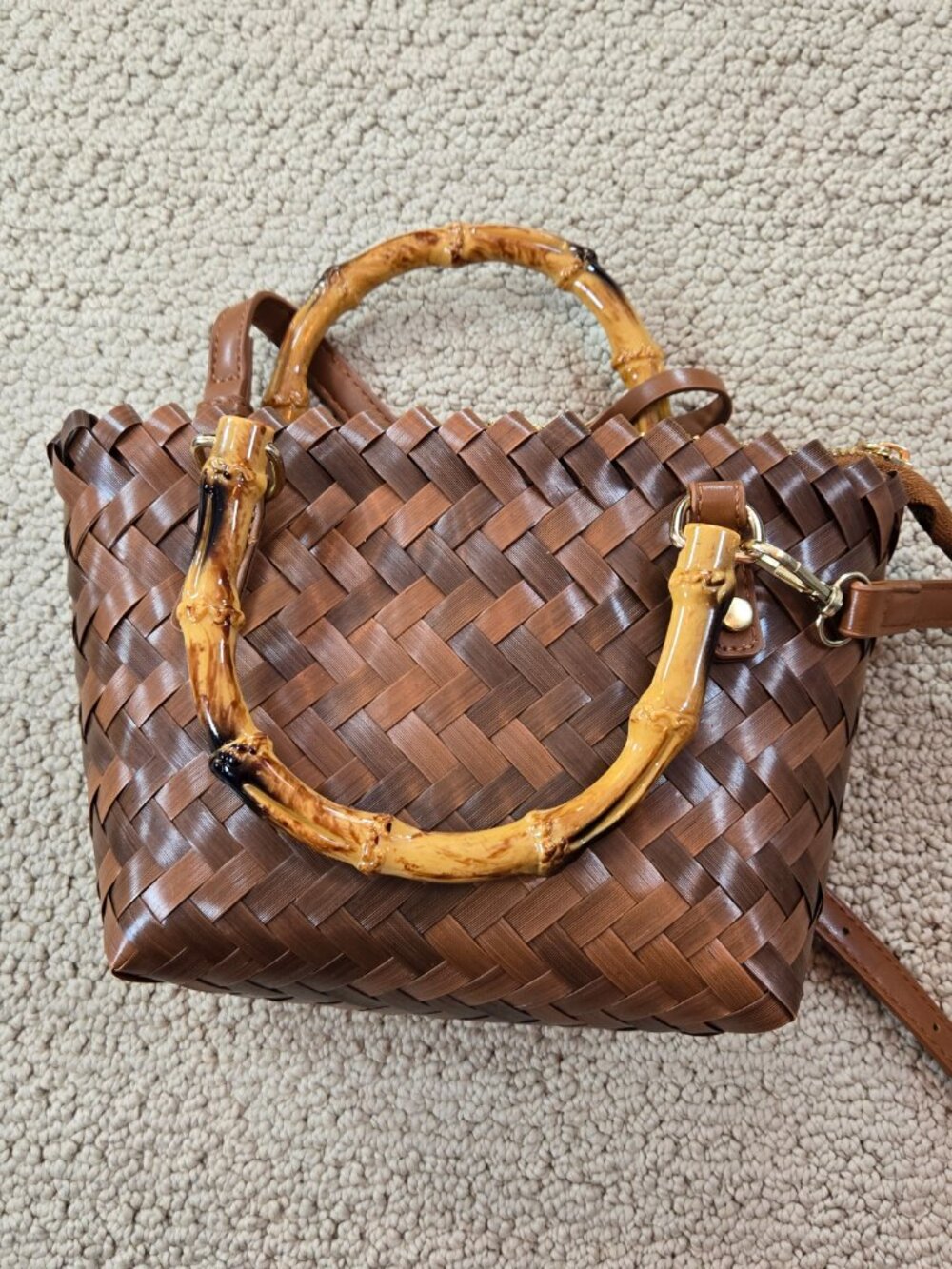 Chio '2nd Foreign atmosphere London Woven Handbag - Picture 5 of 9